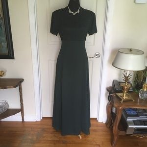 Lanz of Salzburg Dark Green Evening Dress